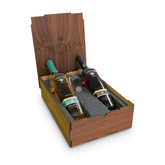 Compoveda Wood Gift Set | Reposado & Extra Anejo Tequila Collection